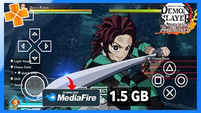 تحميل لعبة قاتل الشياطين Demon Slayer Kimetsu no Yaiba psp لمحاكي ppsspp