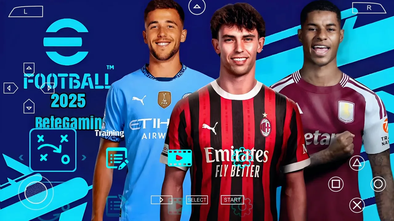 تحميل لعبة EFOOTBALL 2025 ppsspp من ميديا فاير تعليق عربي